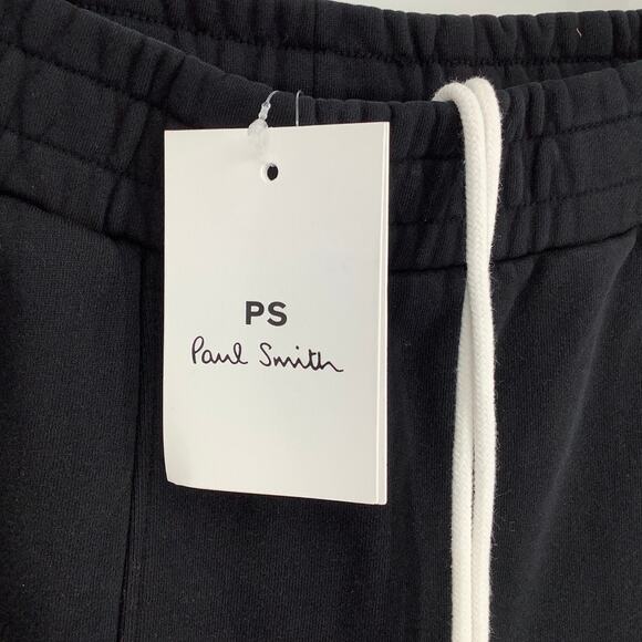 Paul Smith Mens Medium Black PS Happy Cotton Jogger Sweatpants Athleisure K20-7 - Picture 5 of 11